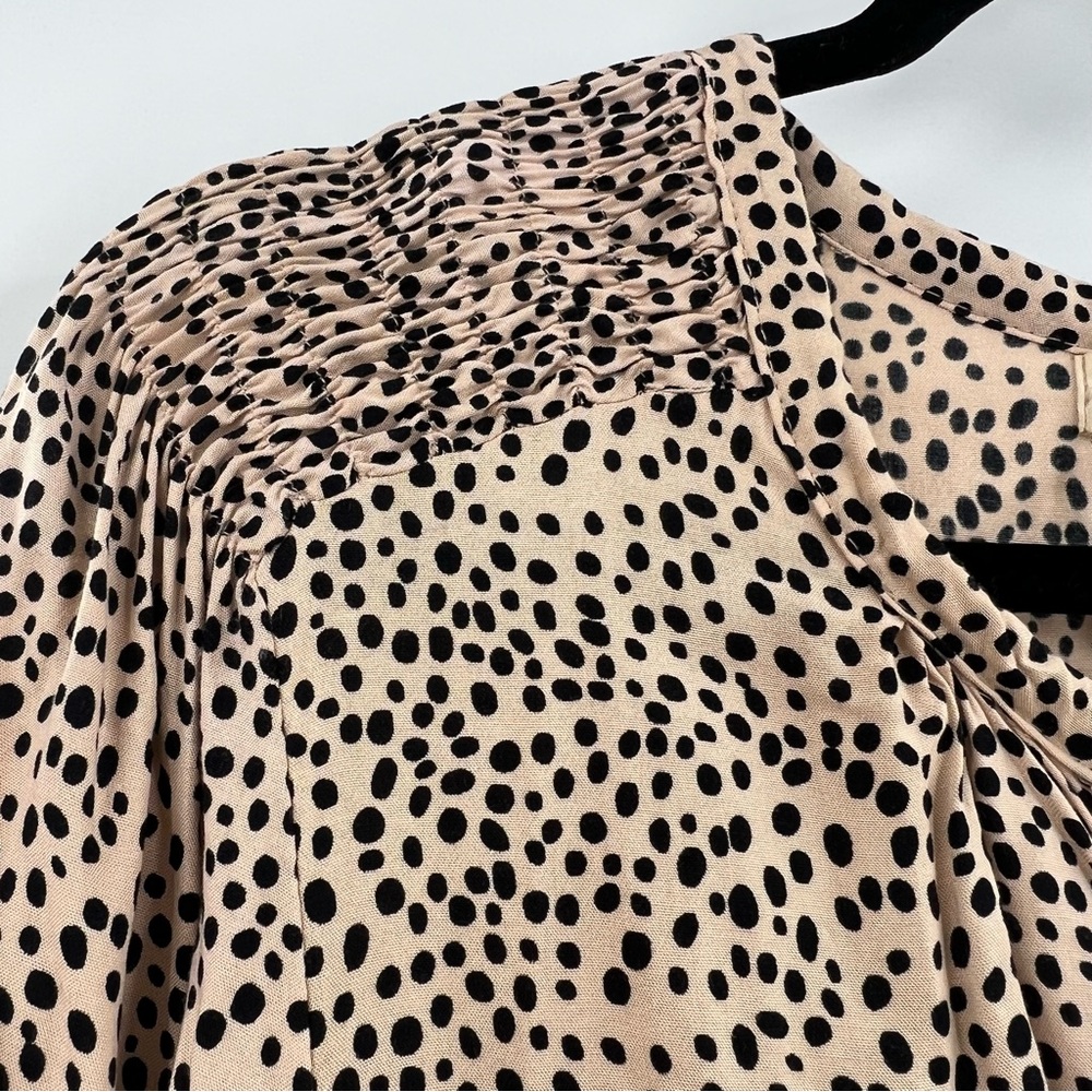 Anthropoplogie Beachgold Chelsea Romper Long Sleeve Animal Print size XS - Picture 6 of 10